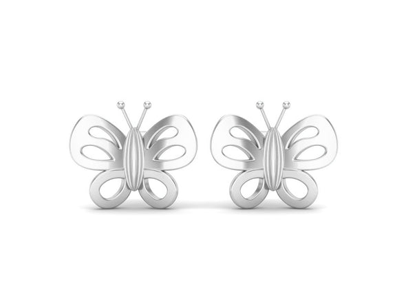 925 Sterling Silver Tiny Butterfly Stud Earrings for Women Gold Minimalist Earrings