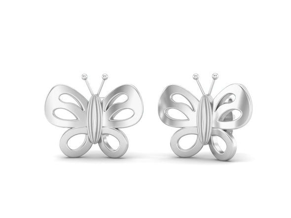 925 Sterling Silver Tiny Butterfly Stud Earrings for Women Gold Minimalist Earrings