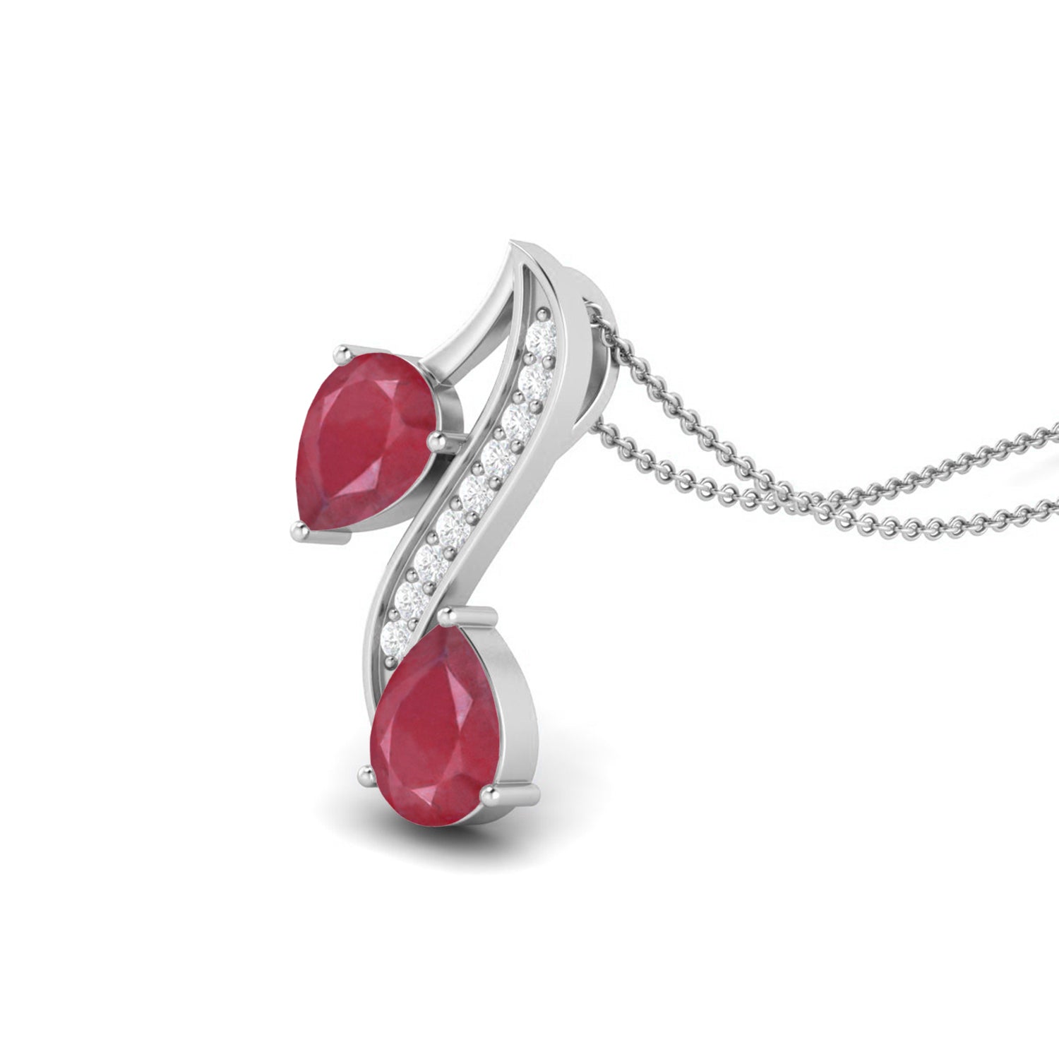Collana con ciondolo a forma di testa di cervo realistica in oro giallo 9k con pietra preziosa di zaffiro blu da 0,75 ct e ciondolo a forma di animale.