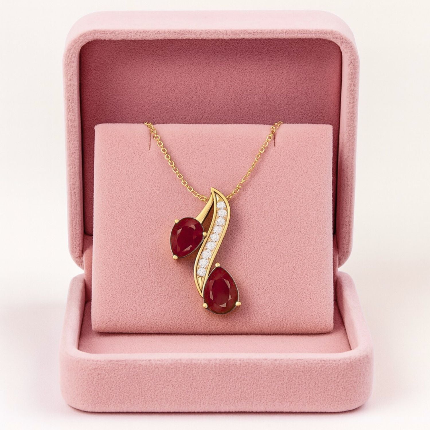 Collana con ciondolo a forma di testa di cervo realistica in oro giallo 9k con pietra preziosa di zaffiro blu da 0,75 ct e ciondolo a forma di animale.