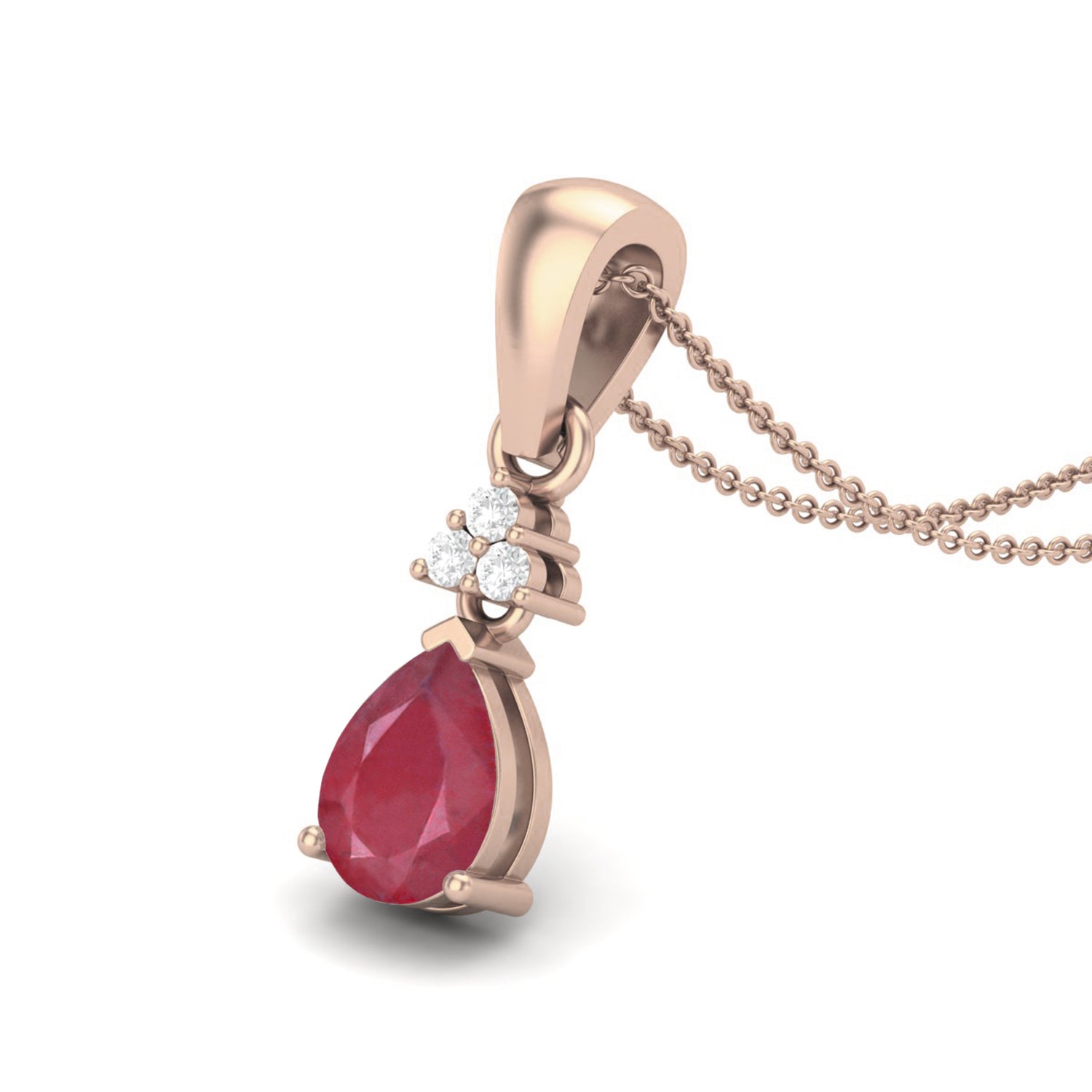 Collana con ciondolo a forma di testa di cervo realistica in oro giallo 9k con pietra preziosa di zaffiro blu da 0,75 ct e ciondolo a forma di animale.