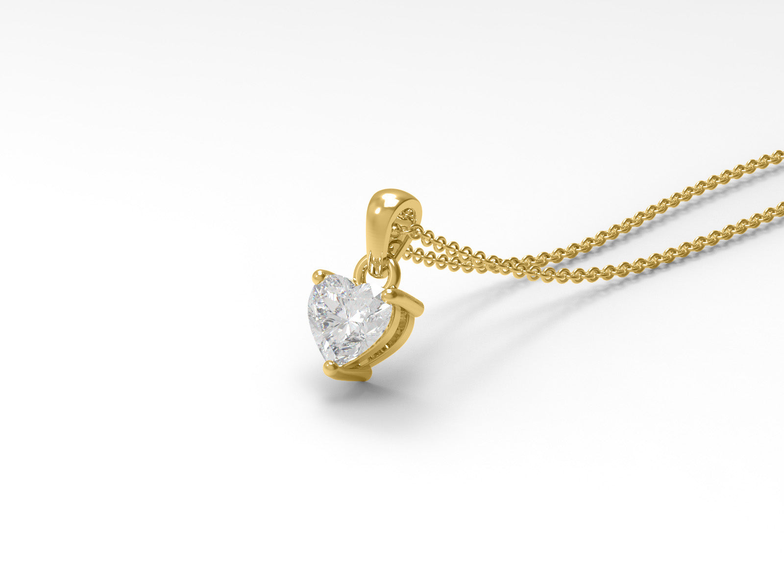 Moissanite Teardrop Necklace - Sterling Silver