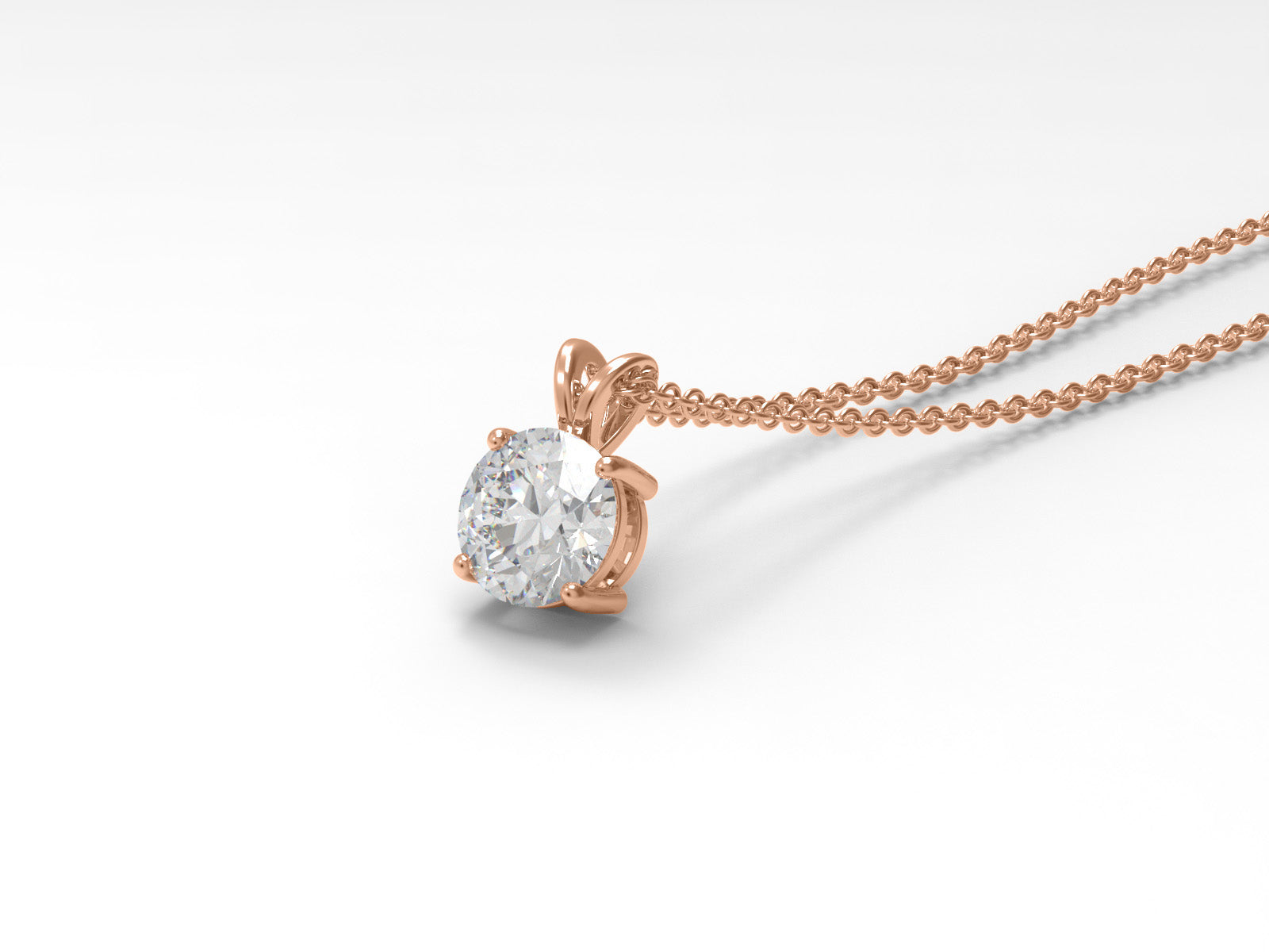 Moissanite Elegant Necklace - Sterling Silver