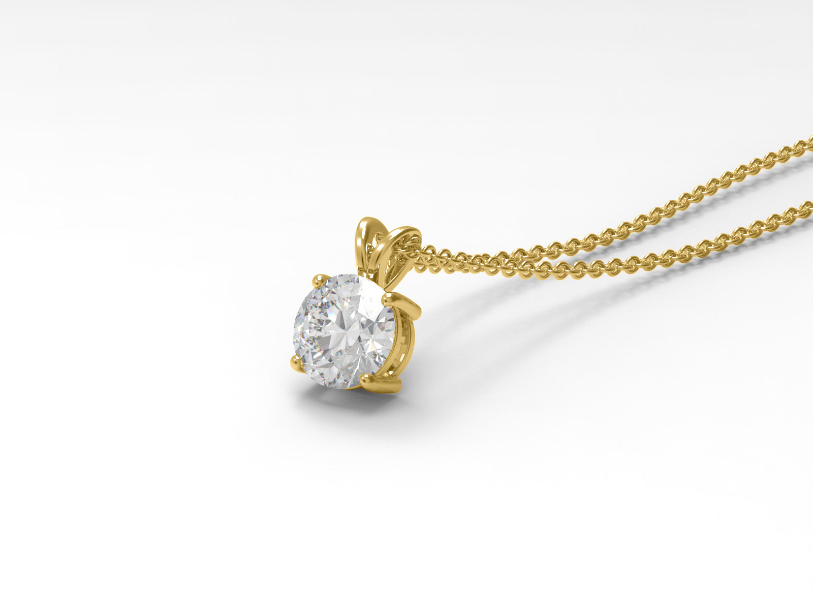 Moissanite Elegant Necklace - Sterling Silver