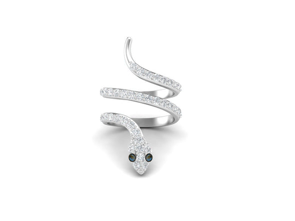 925 Sterling Silver Labradorite Engagement Ring Unique Snake Wedding Promise Ring