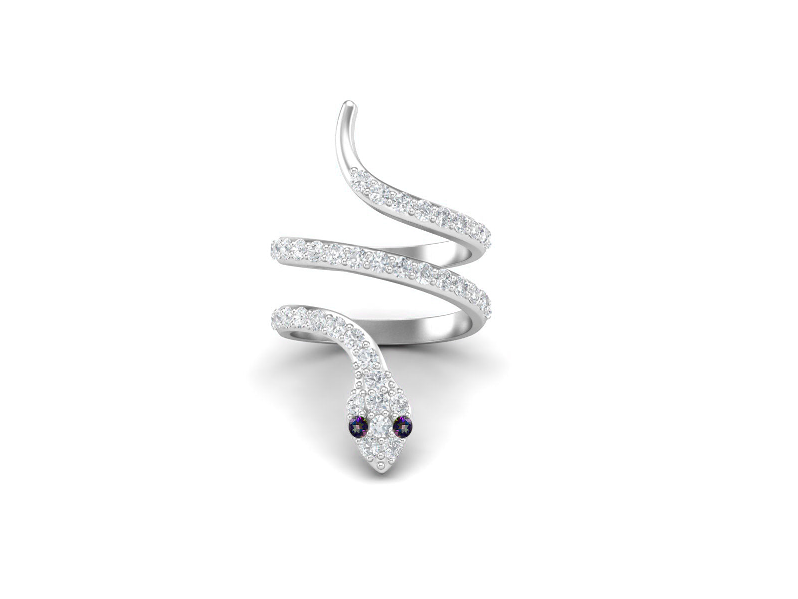 Anello di fidanzamento con topazio mistico naturale in argento Sterling 925, anello di fidanzamento con serpente cobra vintage