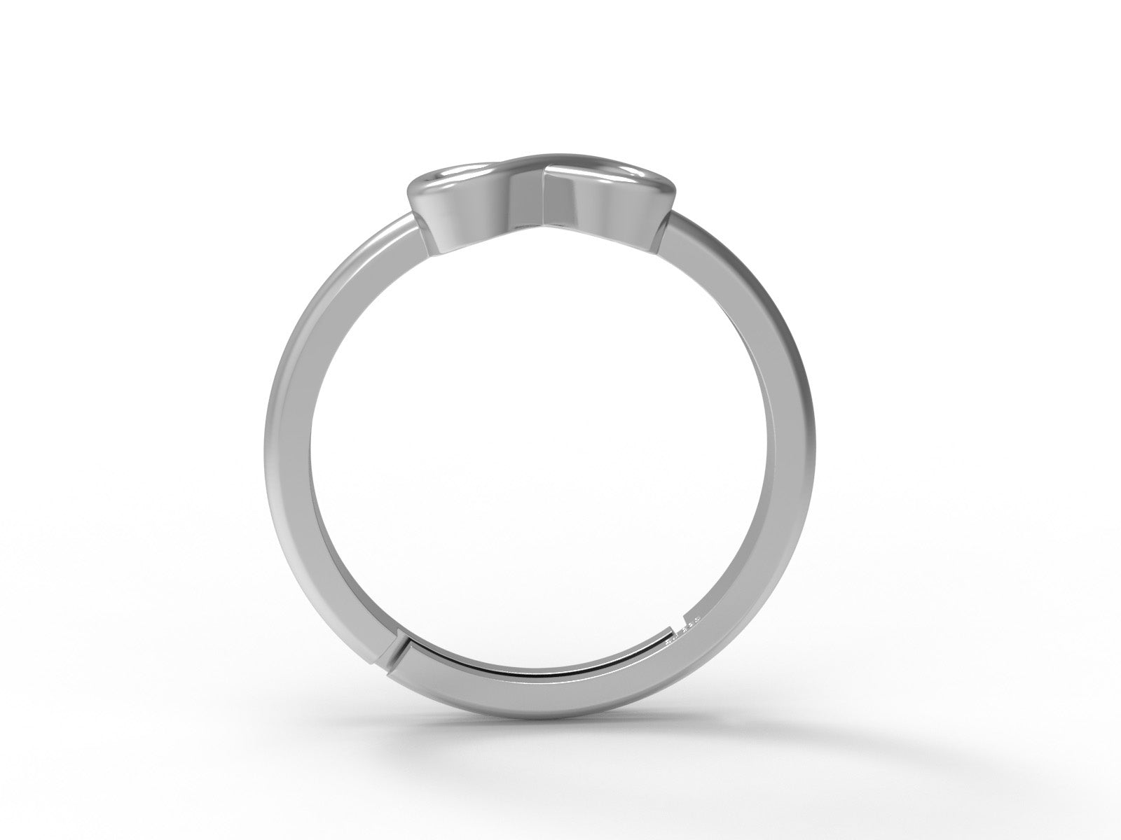 Infinity Symbol Ring Minimalist Promise Band - Sterling Silver