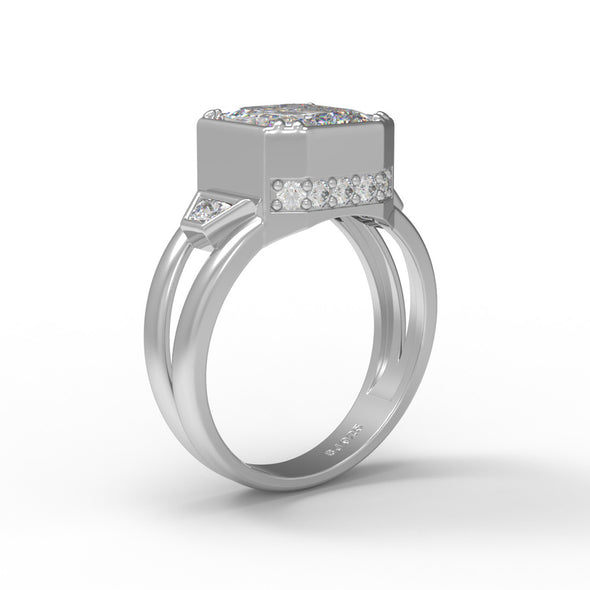 Moissanite Ring