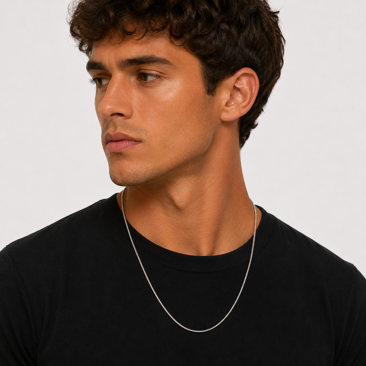 Snake Chain Necklace - Sterling Silver