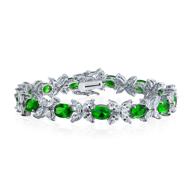 Green Cz Bracelets