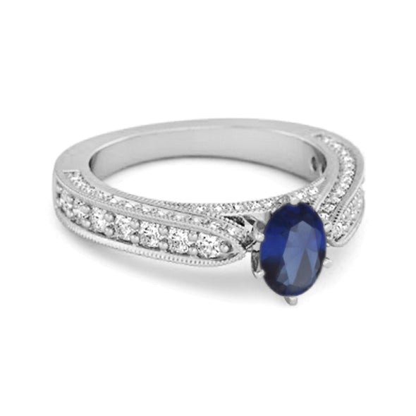 blue sapphire ring