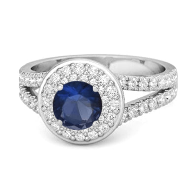 blue sapphire ring