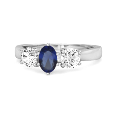 blue sapphire ring