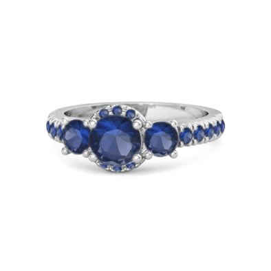 blue sapphire ring