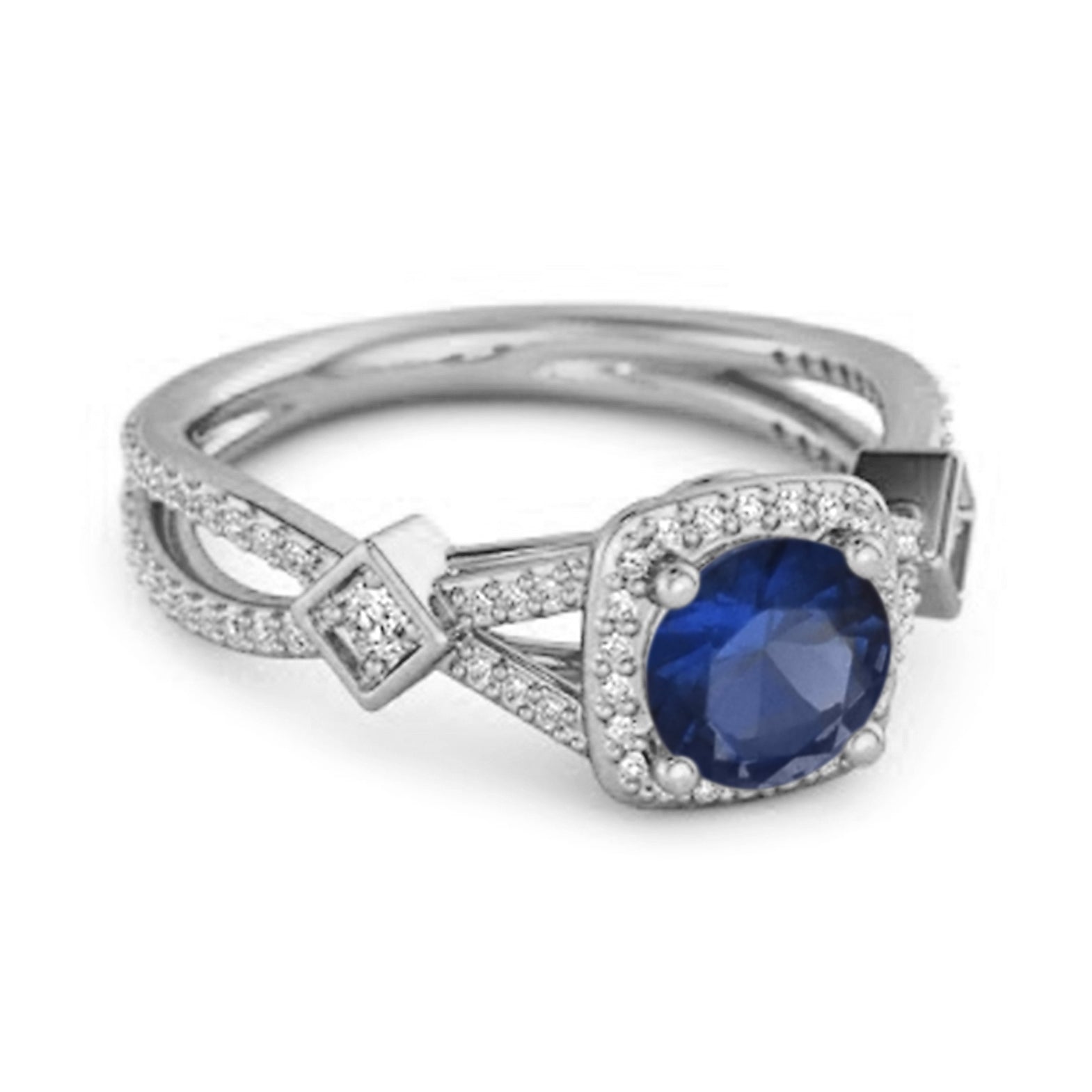 blue sapphire ring