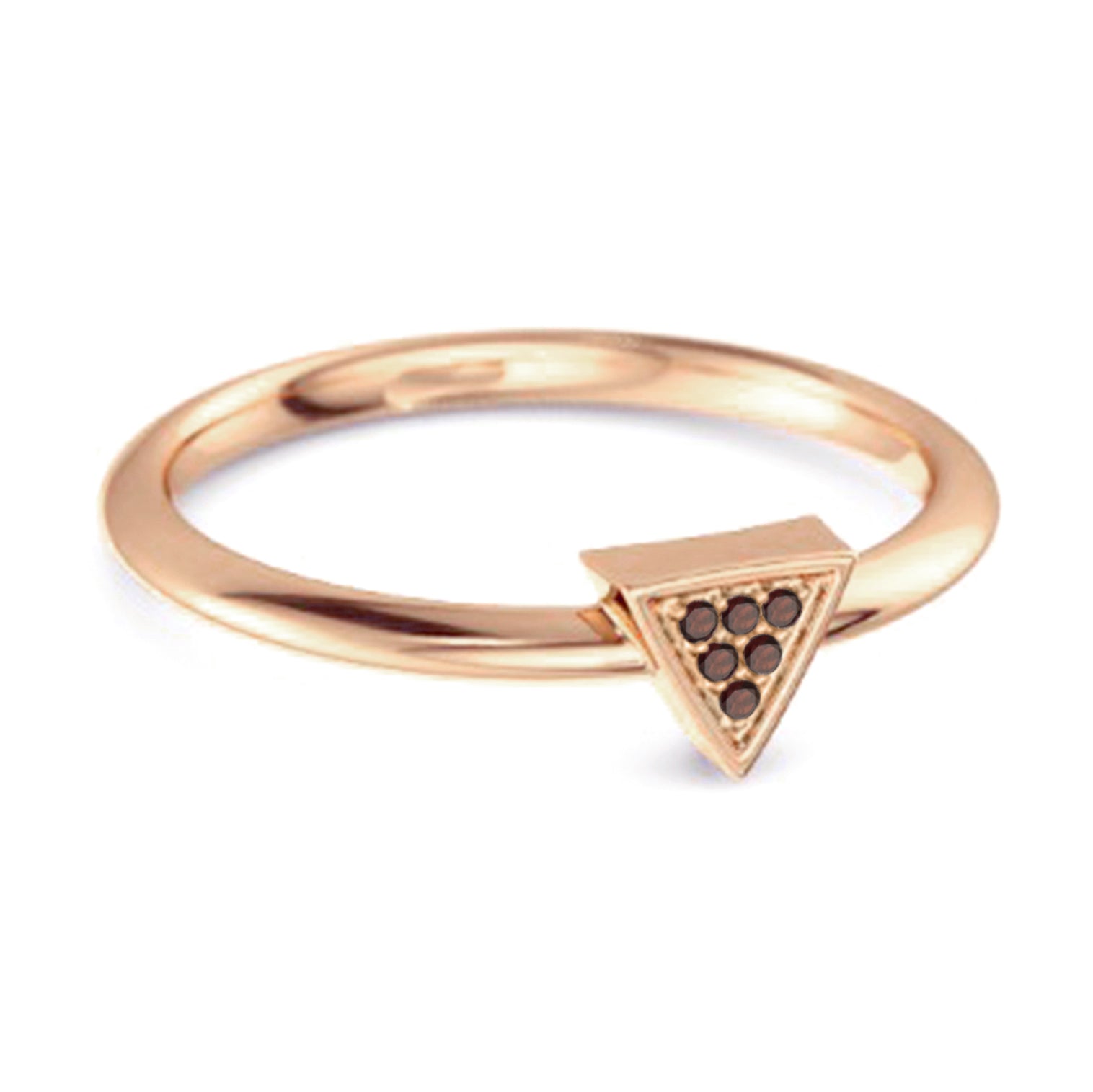 Anello impilabile in argento sterling 925 con granato Love &amp; Pride da 0,12 ct