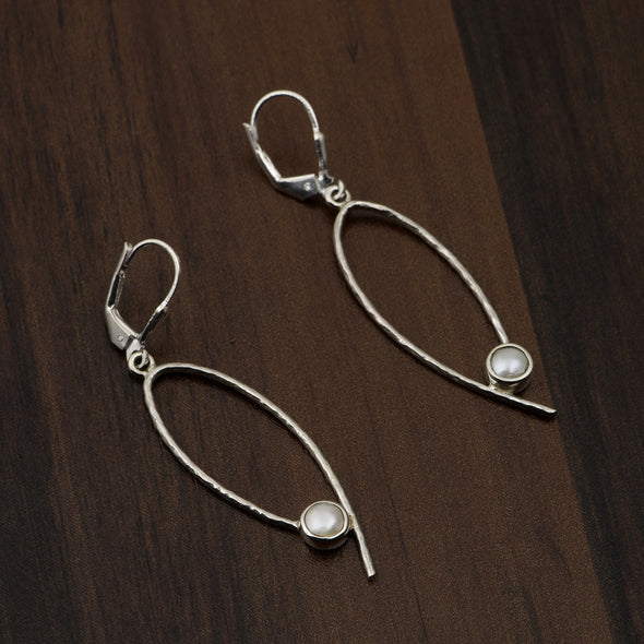 Pearl Handmade Dangle Earrings