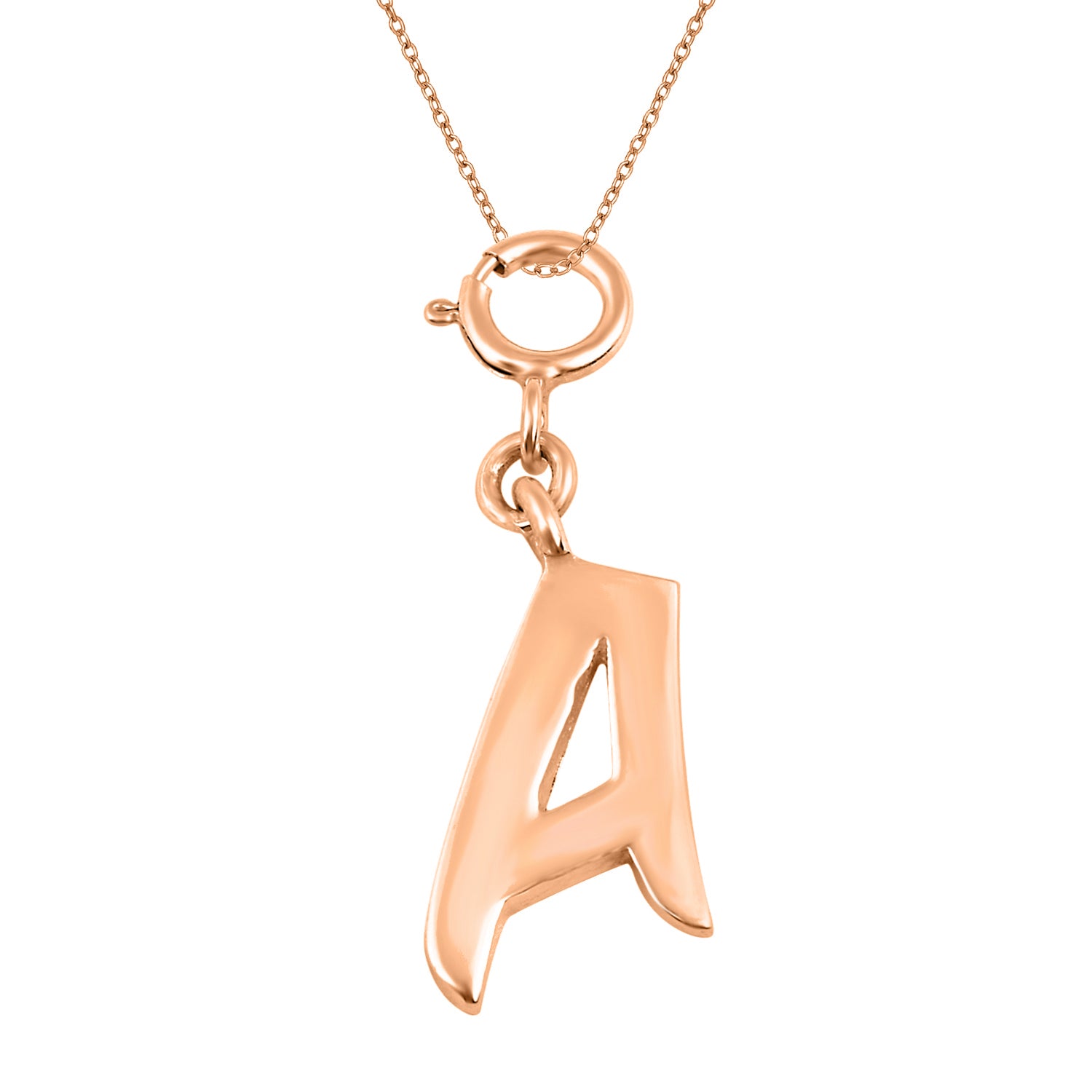Personalized Letter Pendant - Rose Gold Vermeil