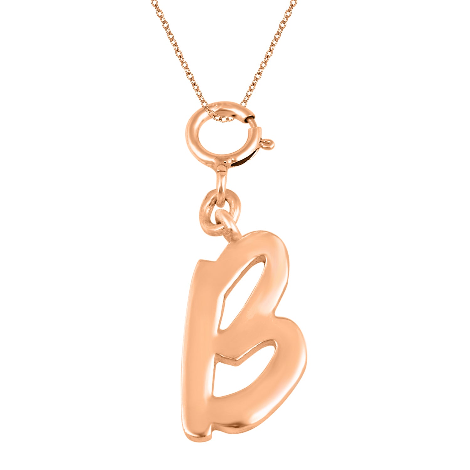 Personalized Letter Pendant - Rose Gold Vermeil
