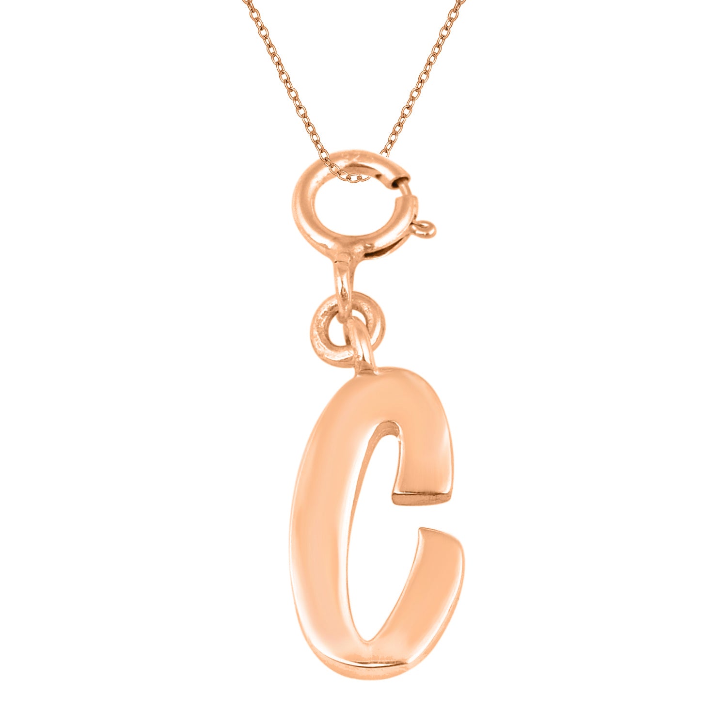 Personalized Letter Pendant - Rose Gold Vermeil