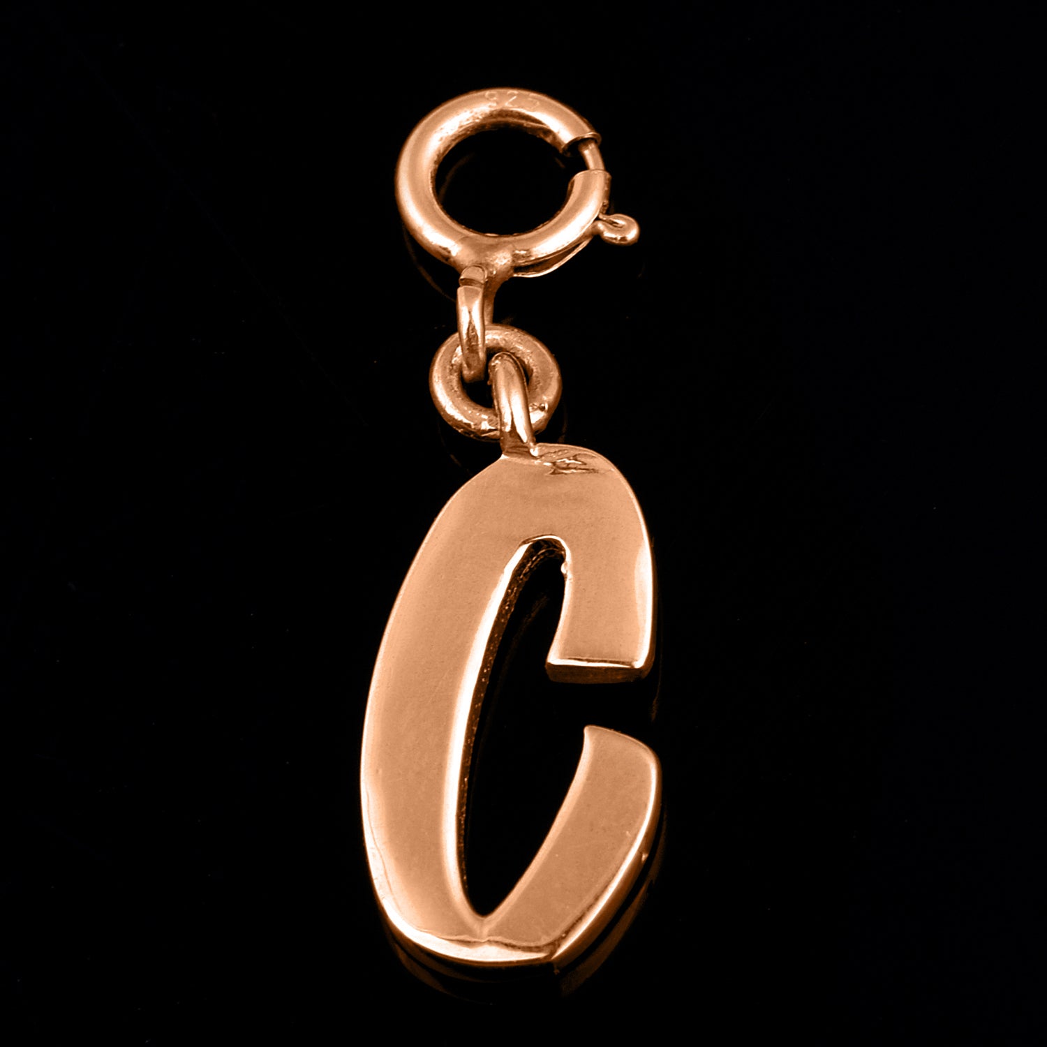 Personalized Letter Pendant - Rose Gold Vermeil