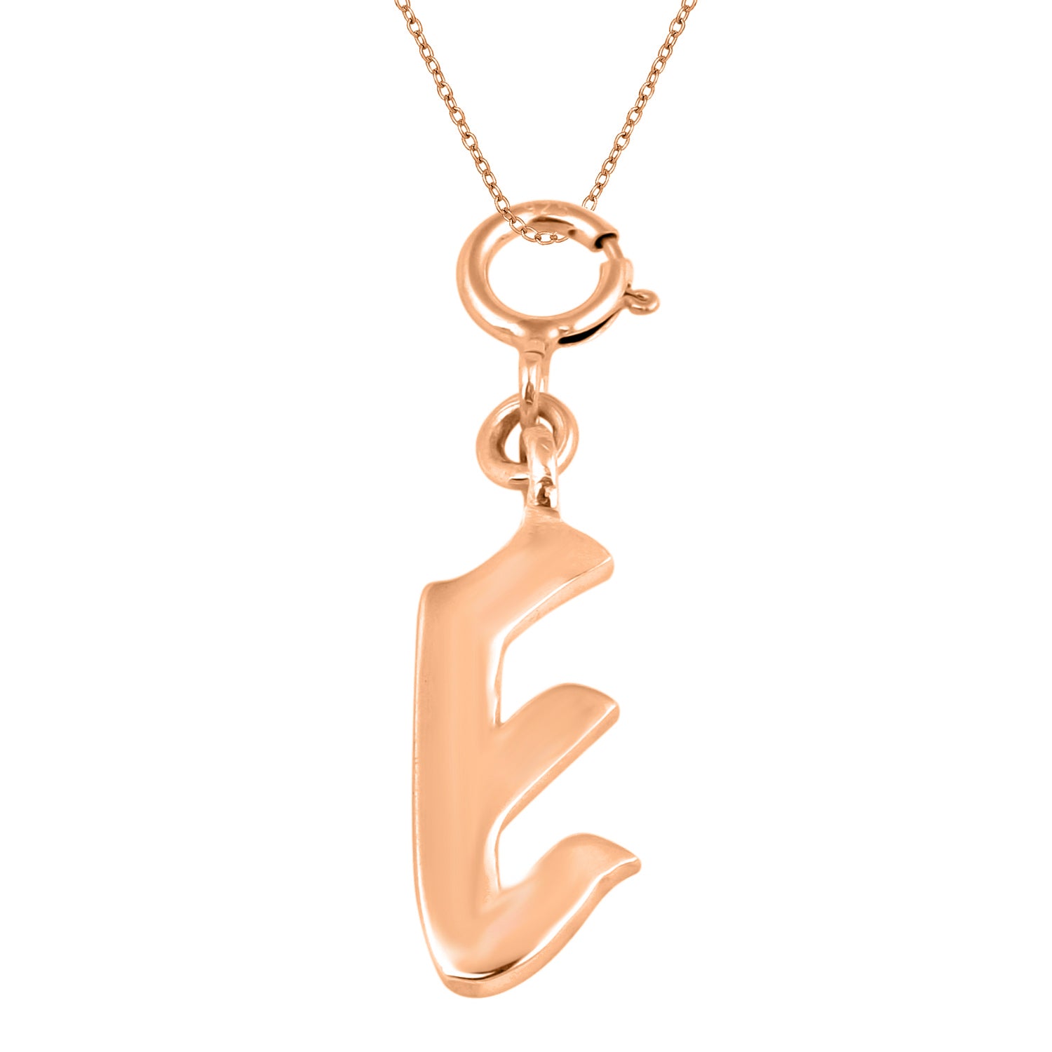 Personalized Letter Pendant - Rose Gold Vermeil
