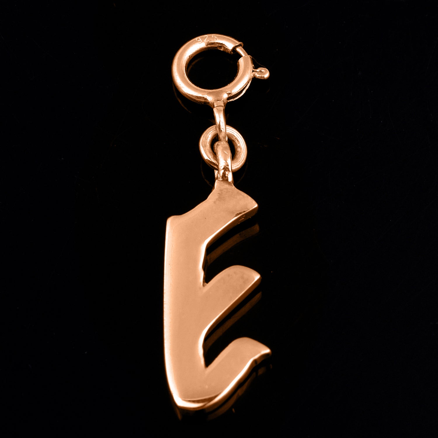 Personalized Letter Pendant - Rose Gold Vermeil