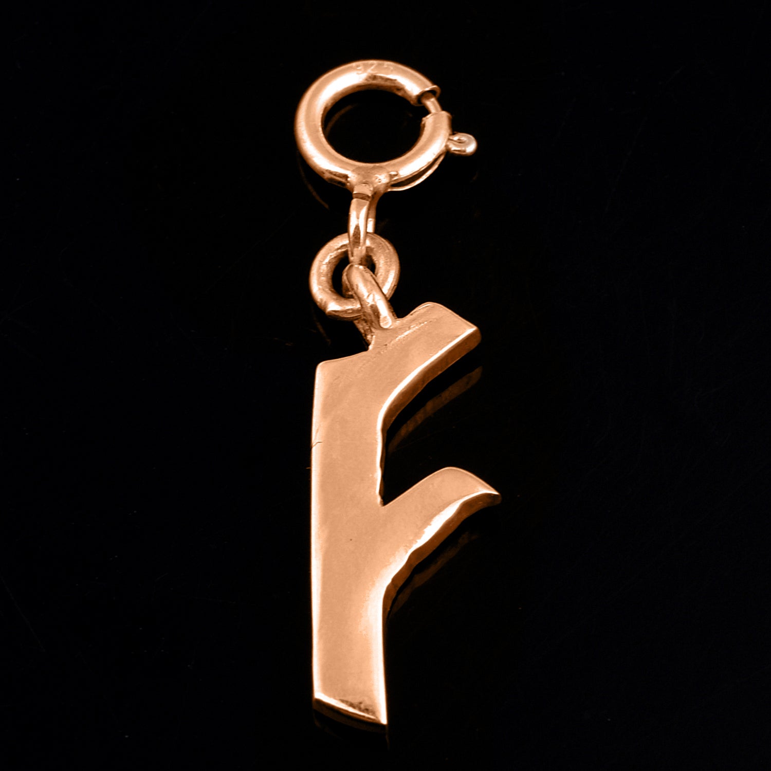 Personalized Letter Pendant - Rose Gold Vermeil