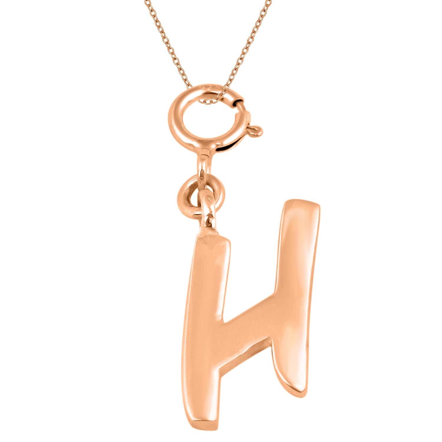 Personalized Letter Pendant - Rose Gold Vermeil