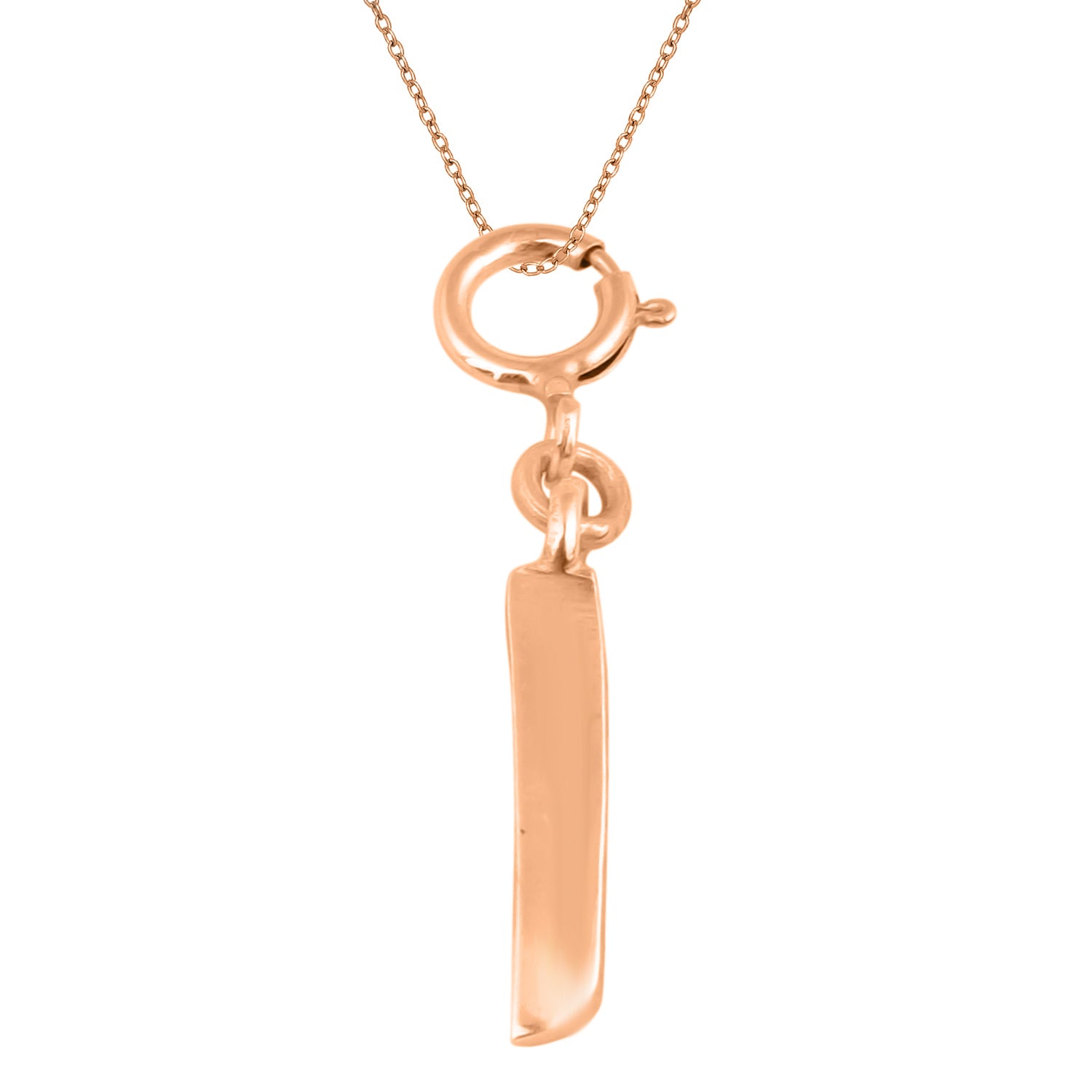 Personalized Letter Pendant - Rose Gold Vermeil