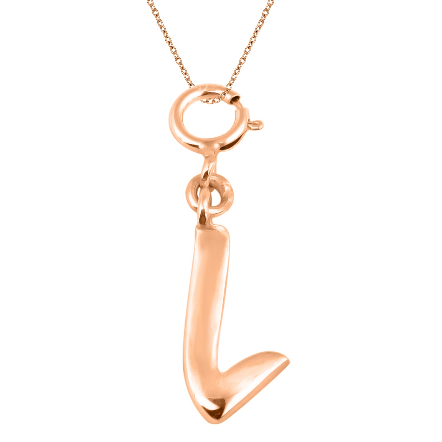 Personalized Letter Pendant - Rose Gold Vermeil