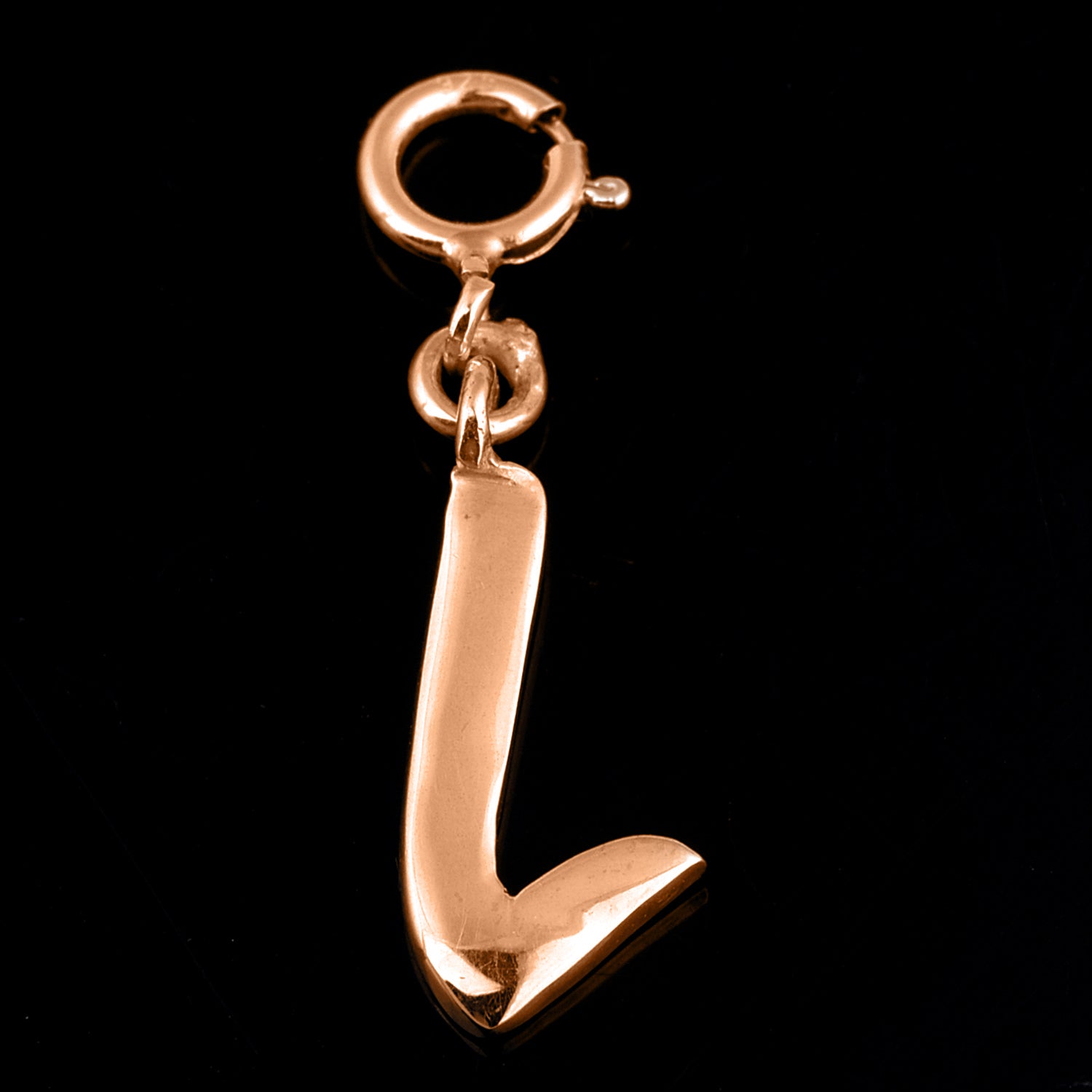 Personalized Letter Pendant - Rose Gold Vermeil