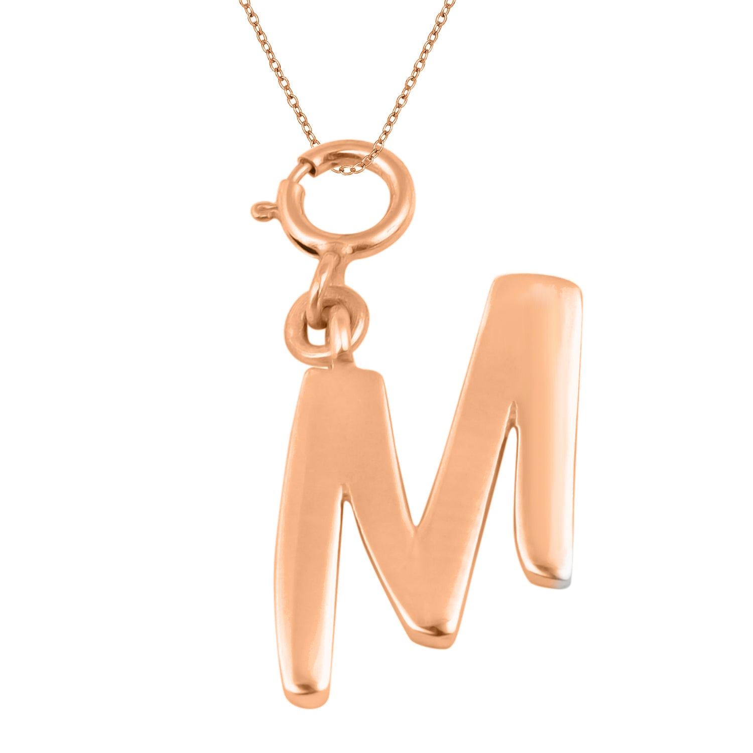 Personalized Letter Pendant - Rose Gold Vermeil
