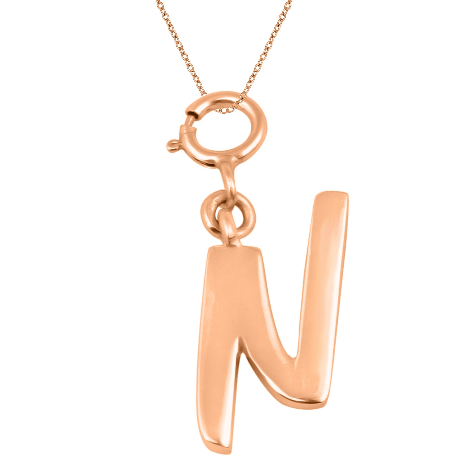 Personalized Letter Pendant - Rose Gold Vermeil