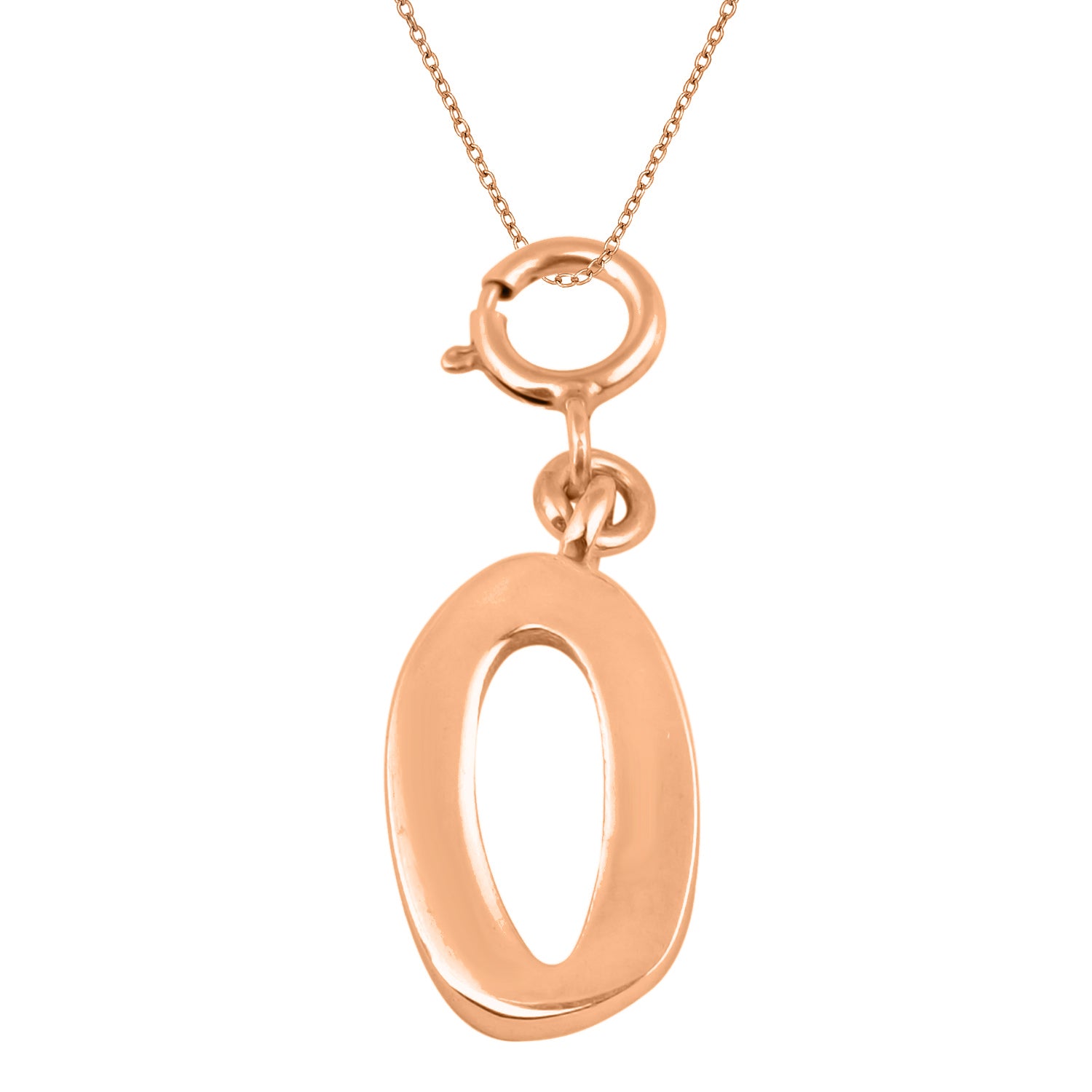 Personalized Letter Pendant - Rose Gold Vermeil