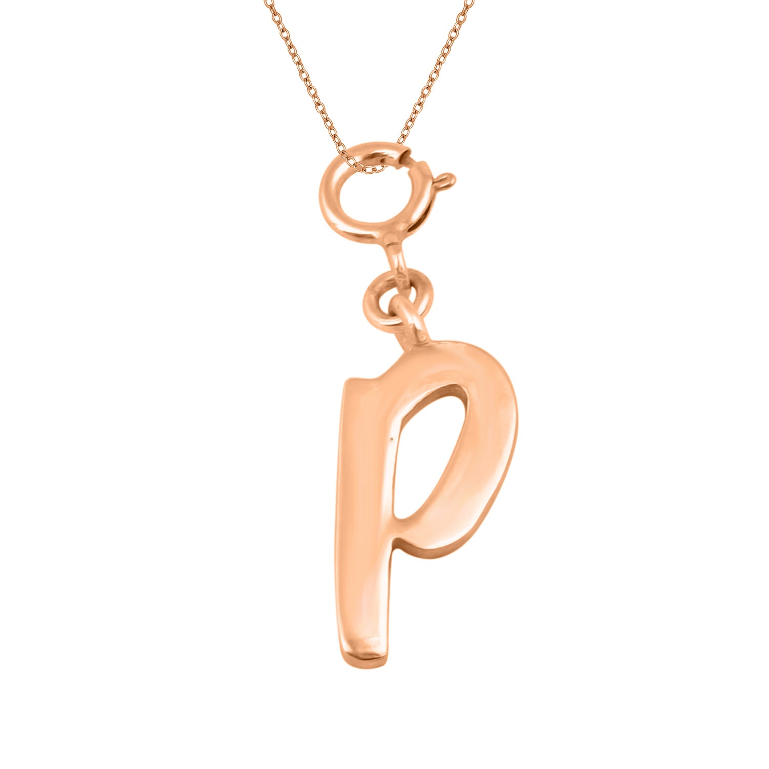 Personalized Letter Pendant - Rose Gold Vermeil
