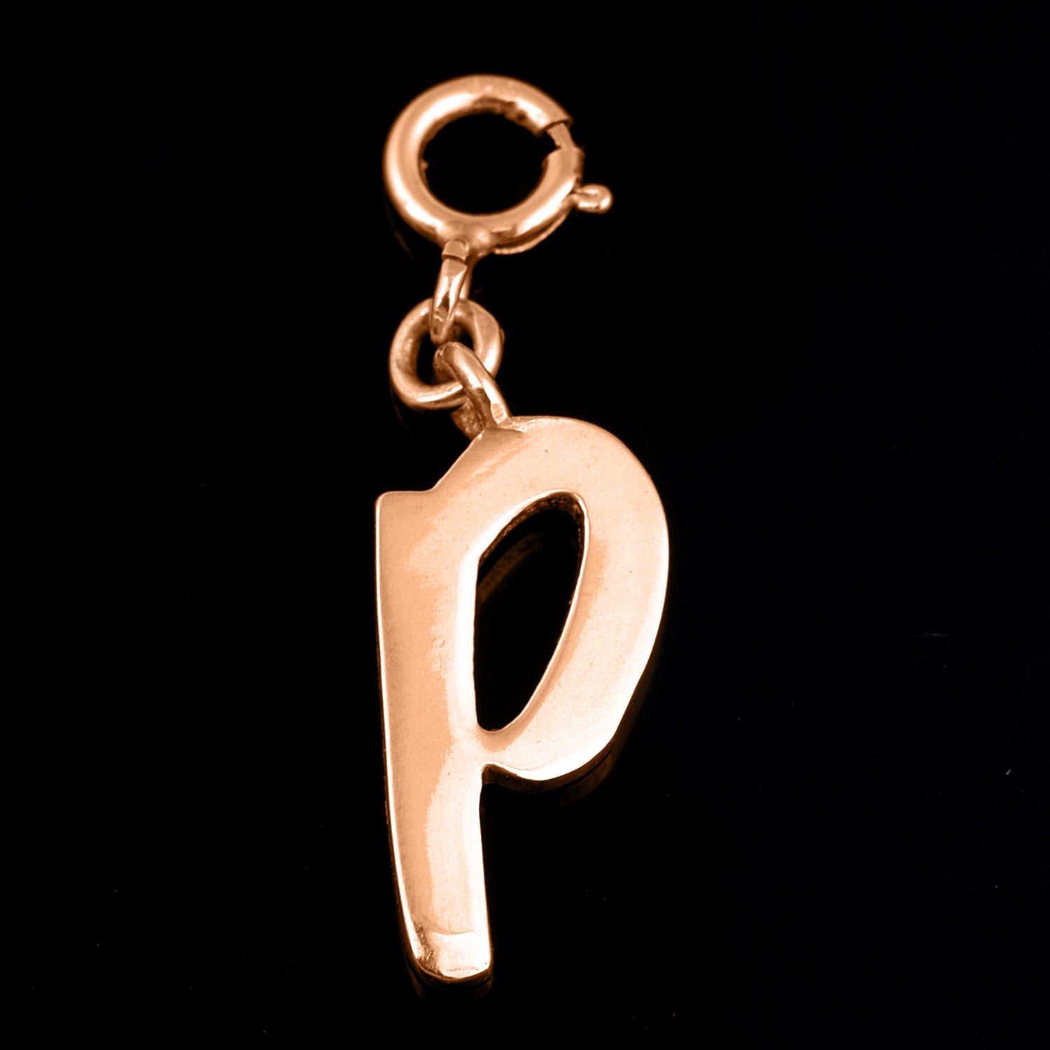Personalized Letter Pendant - Rose Gold Vermeil