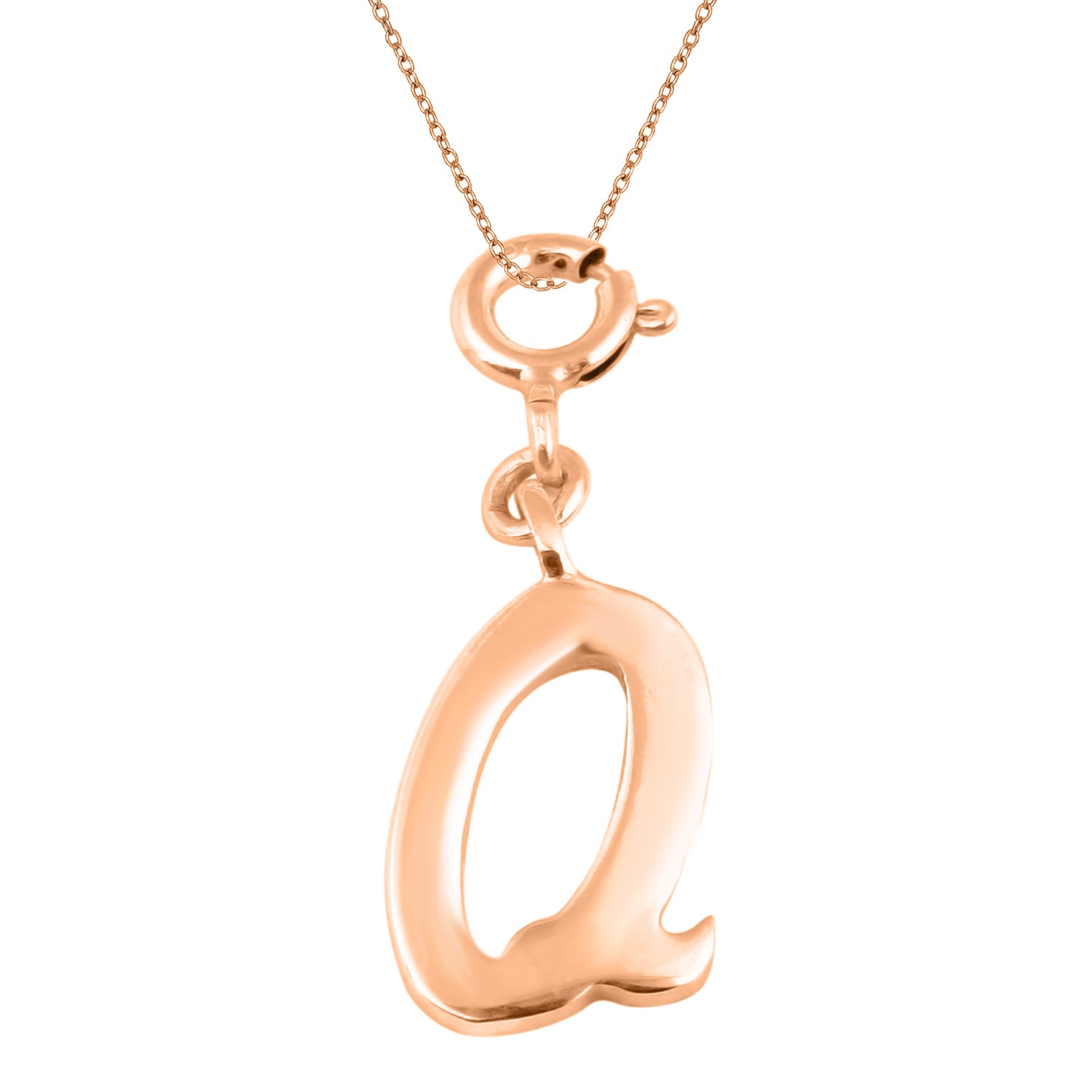 Personalized Letter Pendant - Rose Gold Vermeil