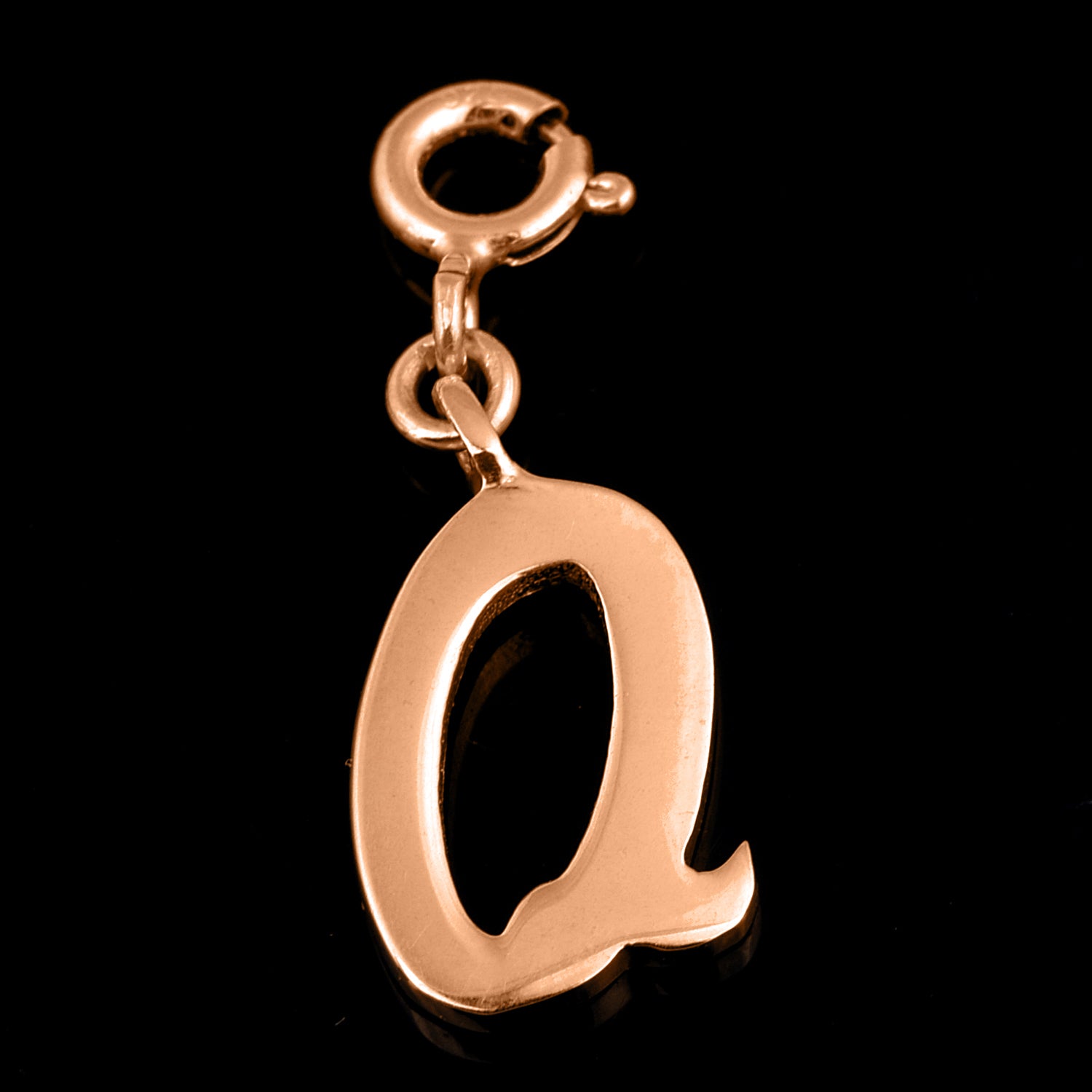 Personalized Letter Pendant - Rose Gold Vermeil