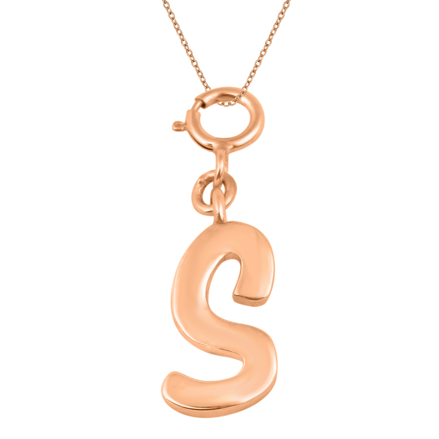 Personalized Letter Pendant - Rose Gold Vermeil