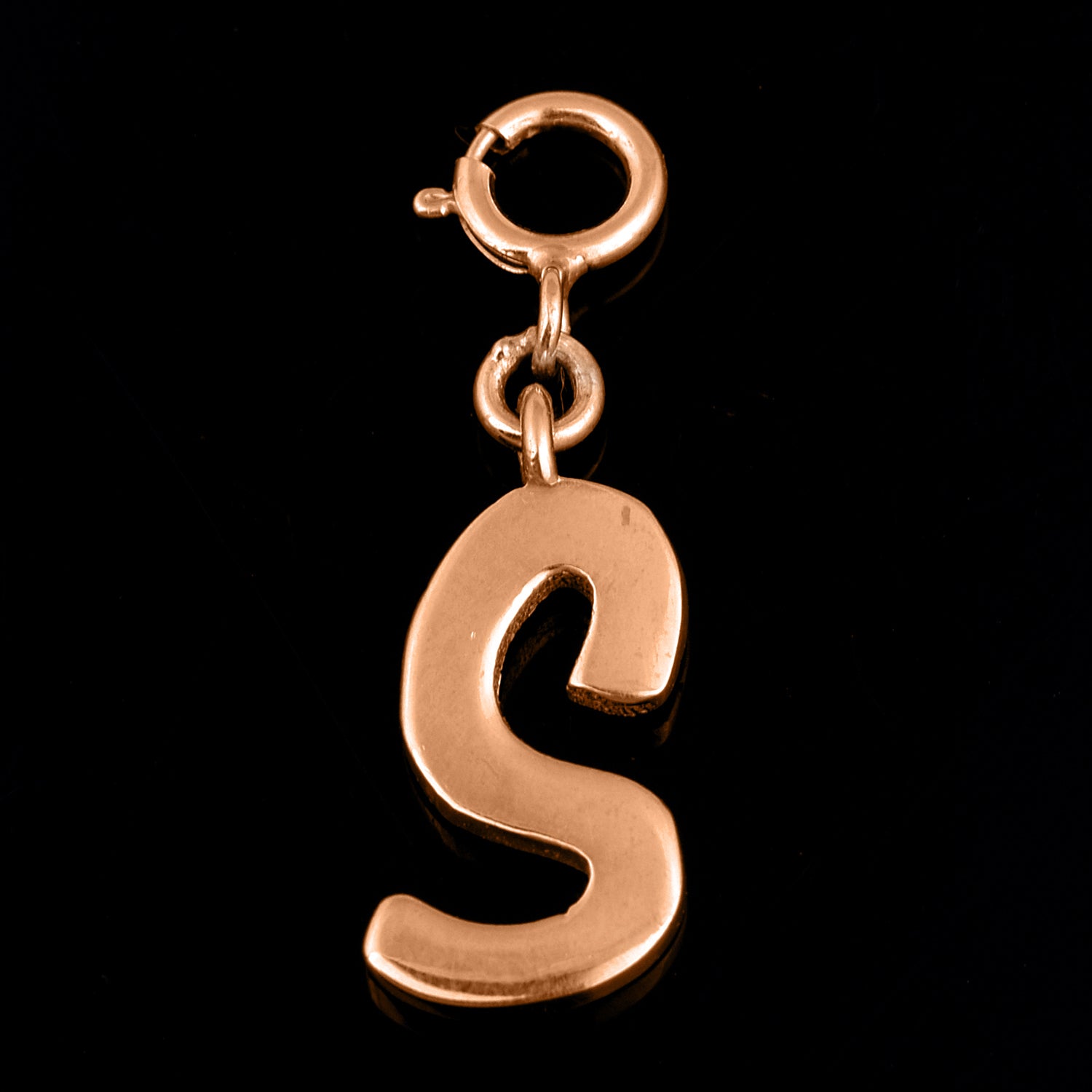 Personalized Letter Pendant - Rose Gold Vermeil