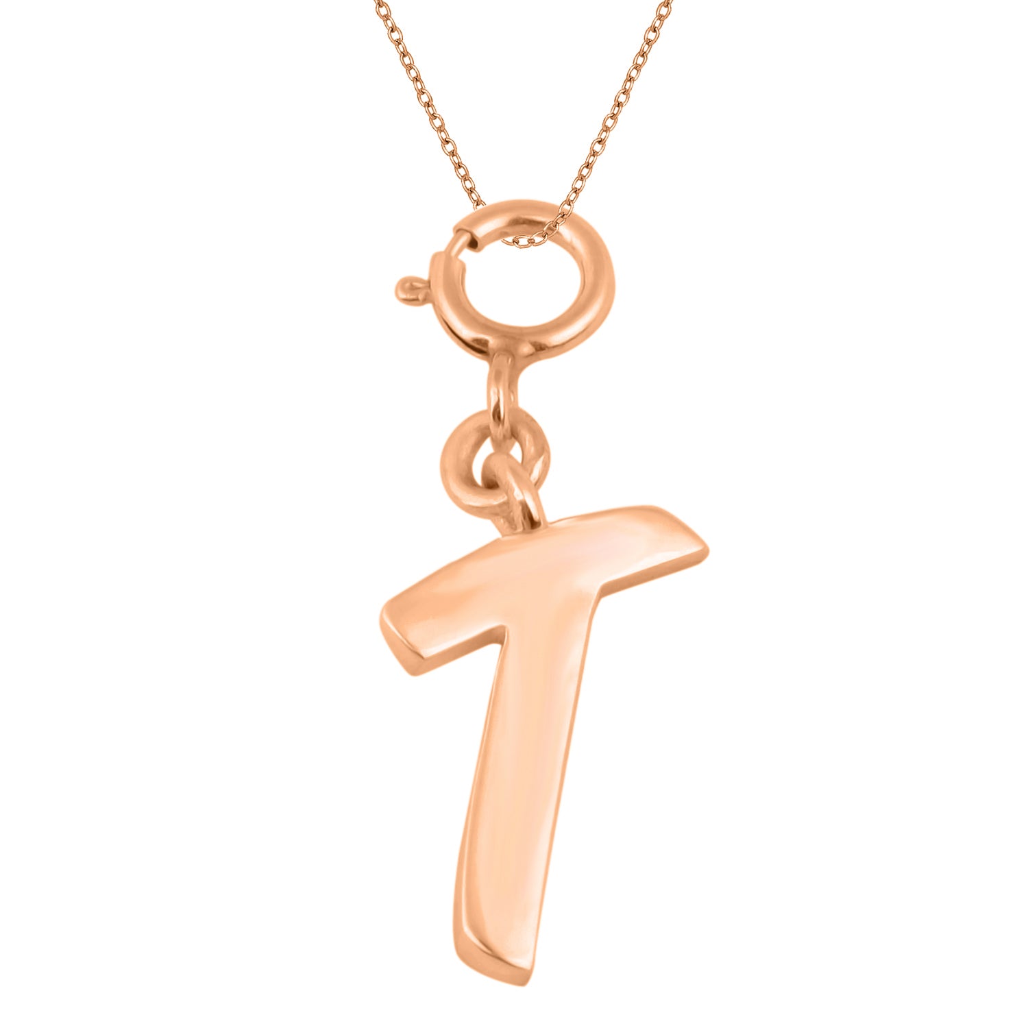 Personalized Letter Pendant - Rose Gold Vermeil