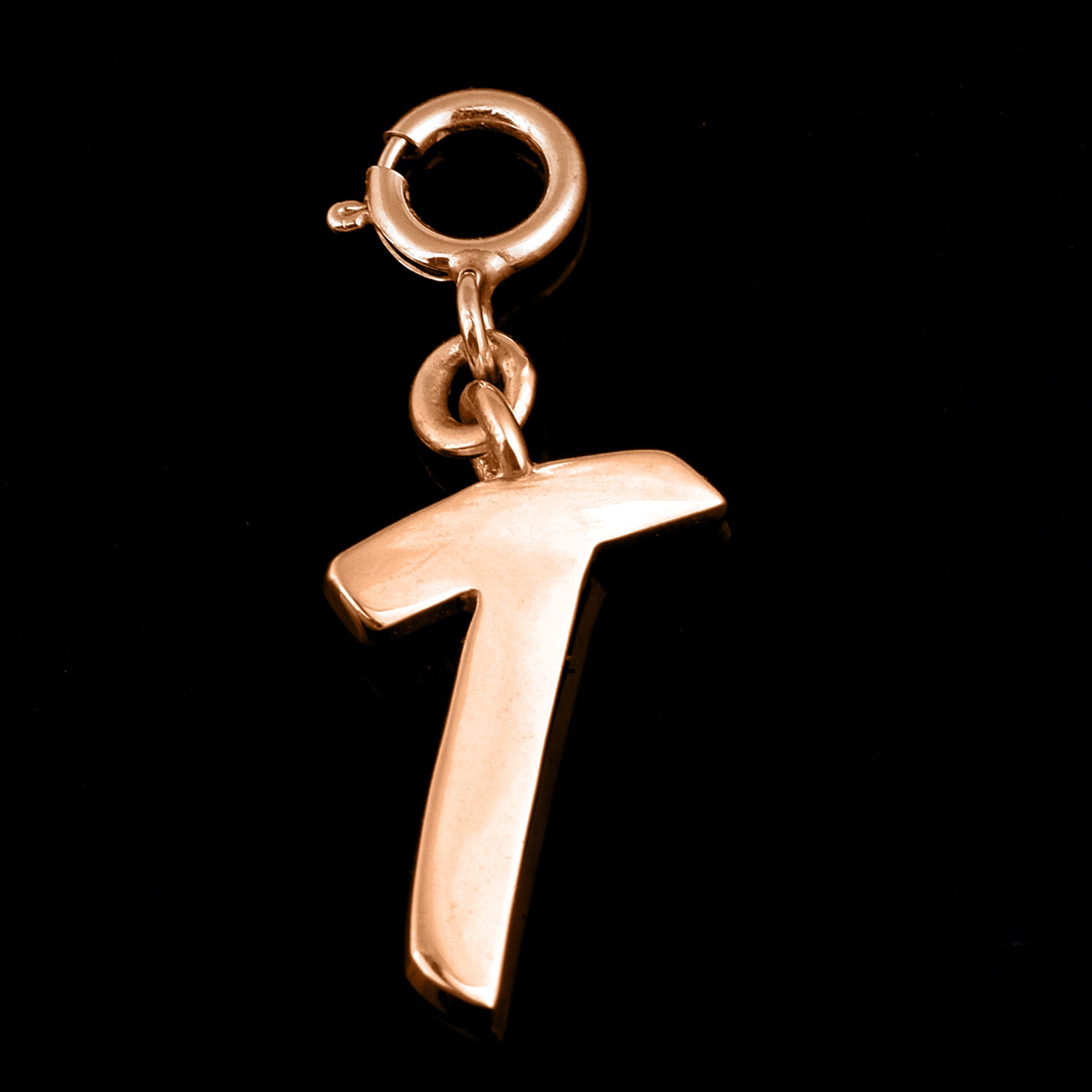 Personalized Letter Pendant - Rose Gold Vermeil