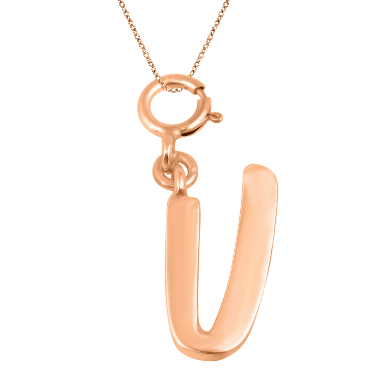 Personalized Letter Pendant - Rose Gold Vermeil