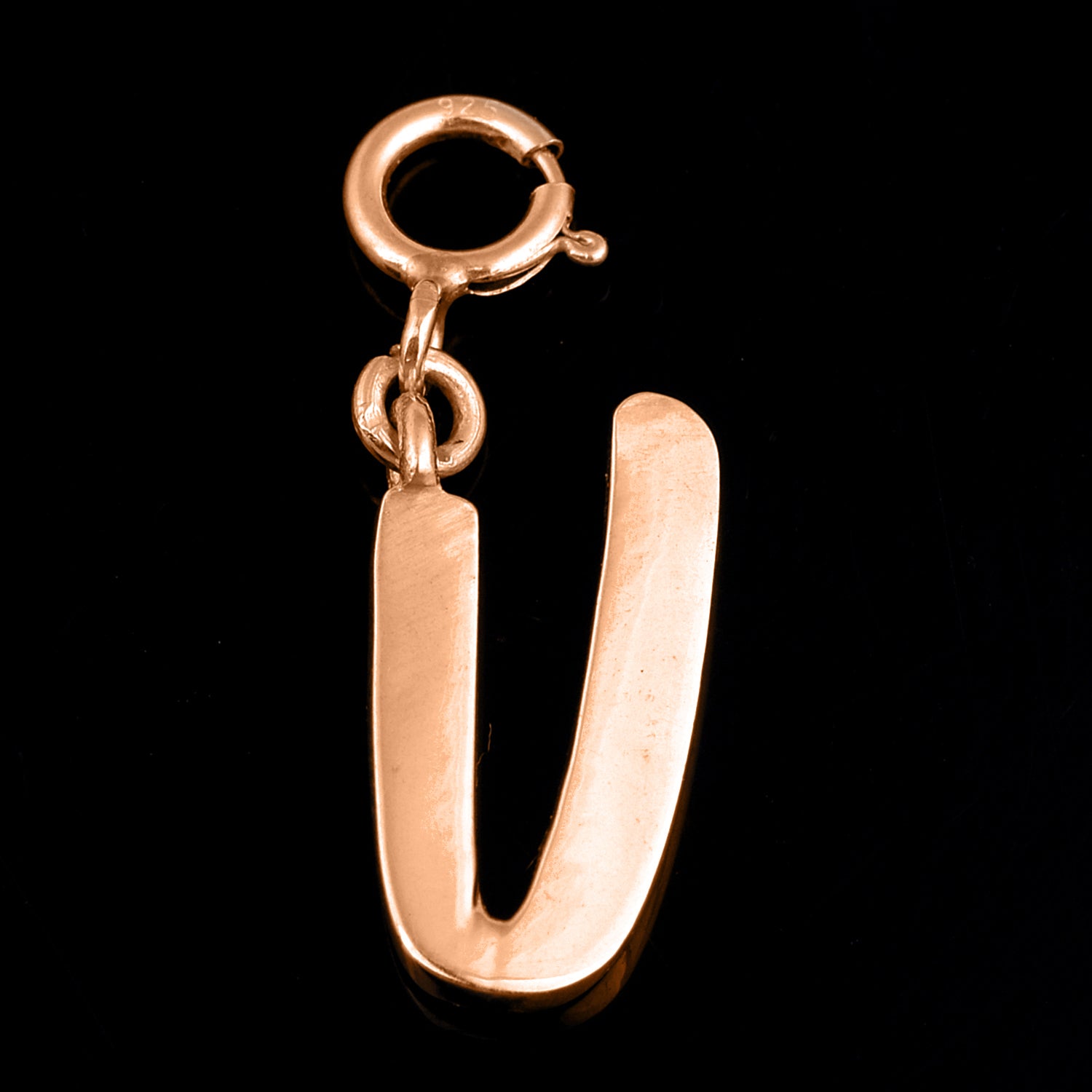 Personalized Letter Pendant - Rose Gold Vermeil