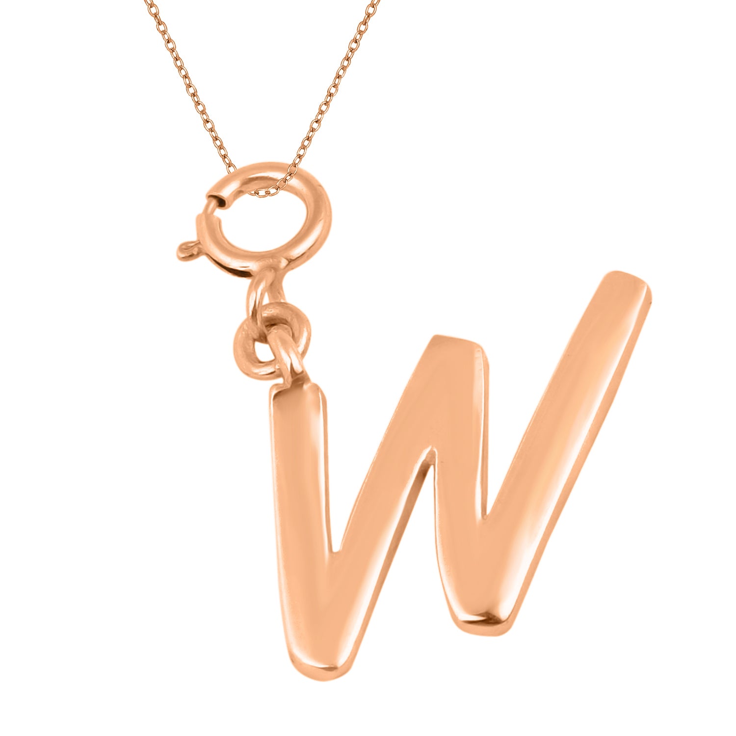 Personalized Letter Pendant - Rose Gold Vermeil
