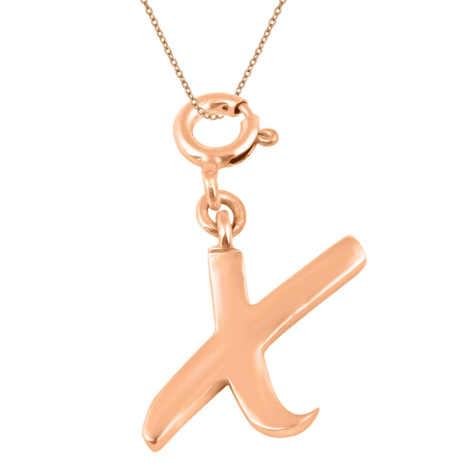 Personalized Letter Pendant - Rose Gold Vermeil