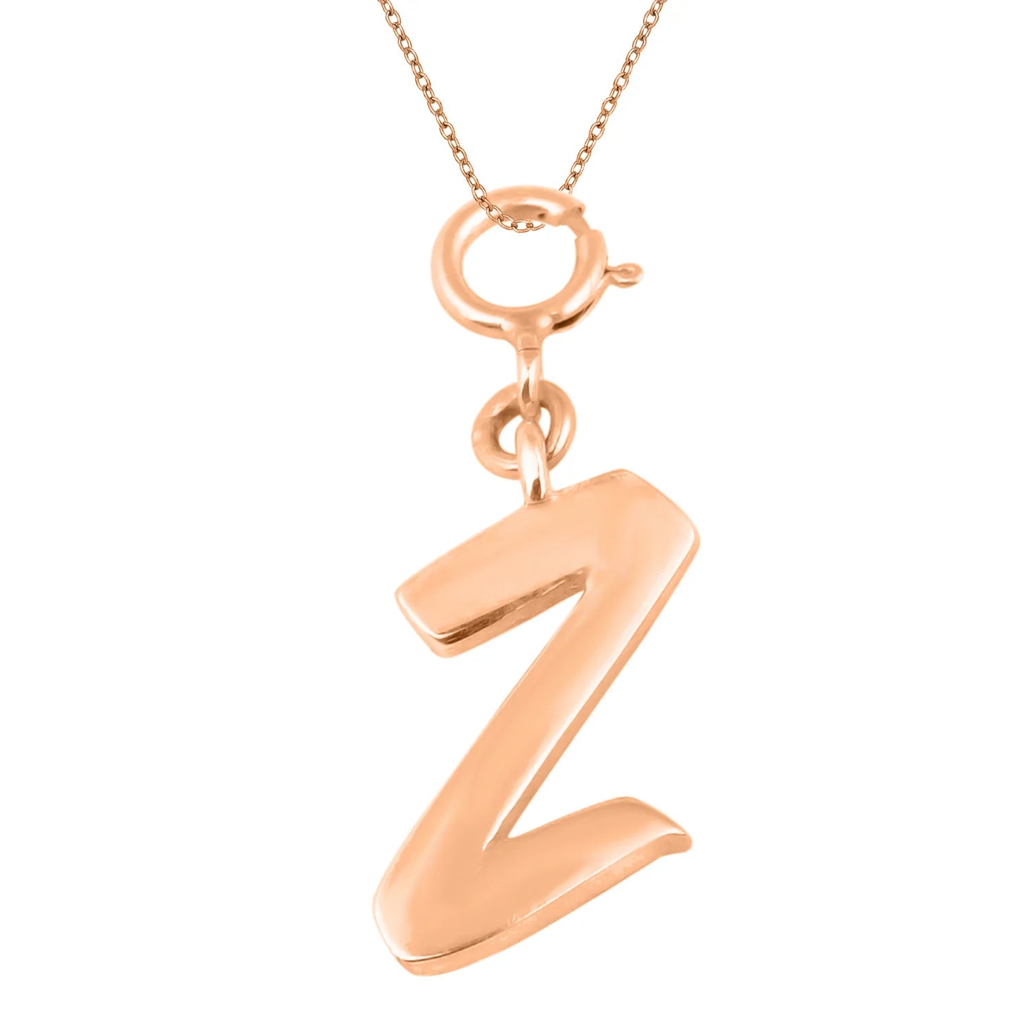 Personalized Letter Pendant - Rose Gold Vermeil