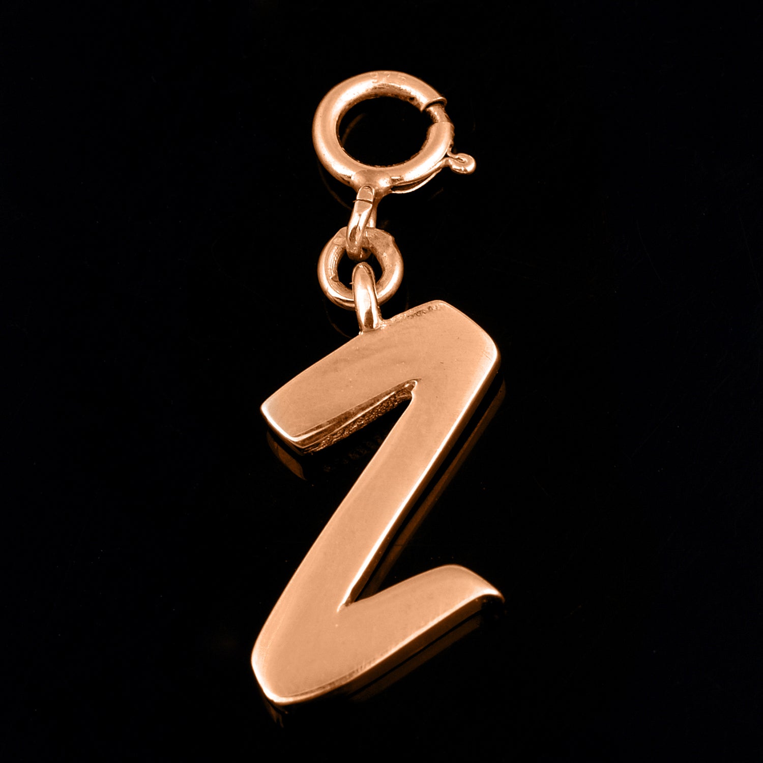 Personalized Letter Pendant - Rose Gold Vermeil