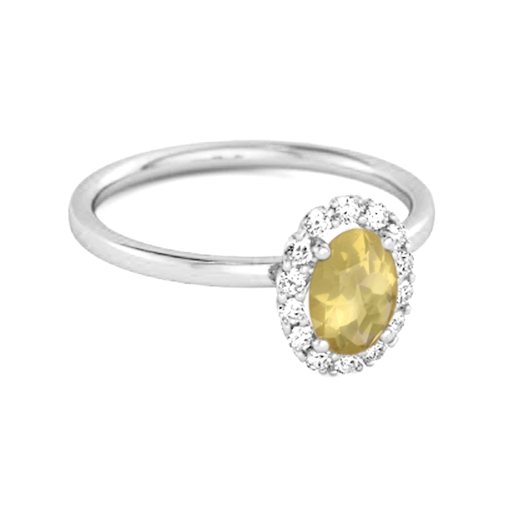 Lemonquartz ring